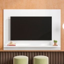 Painel Para TV até 50 Polegadas 1 Prateleira Columbia Espresso Móveis - 7