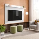 Ver imagem 6 de Painel Para TV até 50 Polegadas 91cmx130cm 1 Prateleira Columbia Espresso Móveis