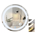 Ver imagem 5 de Espelho 4mm Banheiro Led 3 Cor Redondo 70cm Bivolt Grande Botão Tecla Touch 700 Luz Frontal