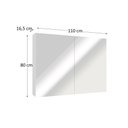 Ver imagem 4 de Espelheira de Banheiro Nature Estilare - 110cm Branco