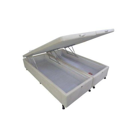 Cama Box Baú King Vellus (193x203x35) - Castor