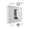 Guarda Roupa Casal 3 Portas 1 Porta com Espelho e 3 Gavetas Externas Roma Yescasa - 6