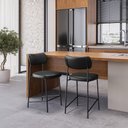 Ver imagem 5 de Conjunto 02 Banquetas Medias Mona Courissimo Preto - Ssx Multicoisas
