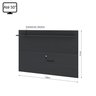 Painel para TV até 50 Polegadas 1 Prateleira Columbia Espresso Móveis - 3
