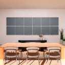 Ver imagem 2 de Painel Acústico Absorvedor Decorativo 60x60 Soft Linho Maestra Acústica:chumbo