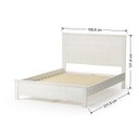 Ver imagem 3 de Cama Queen Rústica de Madeira Maciça - Branco