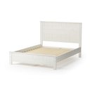 Ver imagem 2 de Cama Queen Rústica de Madeira Maciça - Branco