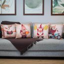 Ver imagem 2 de Kit com 4 Capas para Almofadas Natalinas Noéis Dispostos