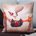 Ver imagem 3 de Kit com 4 Capas para Almofadas Natalinas Noéis Dispostos