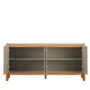 Ver imagem 5 de Buffet Balcão 180cm Sala com 4 Portas Flip 1.8 Patrimar Off White/cinamomo