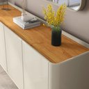 Ver imagem 2 de Buffet Balcão 180cm Sala com 4 Portas Flip 1.8 Patrimar Off White/cinamomo