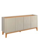 Ver imagem 6 de Buffet Balcão 180cm Sala com 4 Portas Flip 1.8 Patrimar Off White/cinamomo
