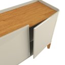 Ver imagem 3 de Buffet Balcão 180cm Sala com 4 Portas Flip 1.8 Patrimar Off White/cinamomo