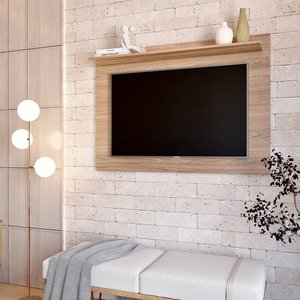 Painel para TV até 50 Polegadas 1 Prateleira Columbia Espresso Móveis