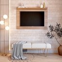 Ver imagem 4 de Painel para TV até 50 Polegadas 130CMX91CM 1 Prateleira Columbia Espresso Móveis Marrom