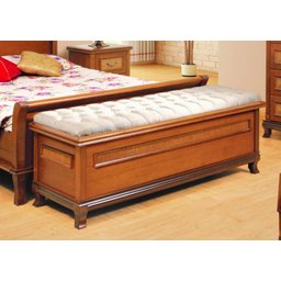 Baú para Quarto de Casal Estofado 1,40m - Athenas - Móveis Montanhês - 1
