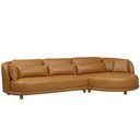 Ver imagem 1 de Sofá 05 Lugares 330cm Arizona com Chaise Esquerdo Corano Caramelo - Nexta Casa