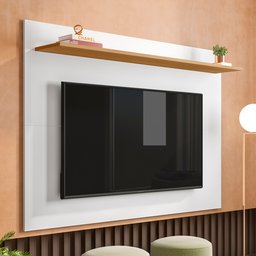 Painel para TV até 50 Polegadas 1 Prateleira Columbia Espresso Móveis - 7