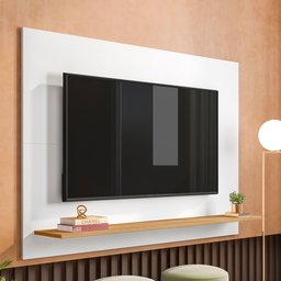 Painel para TV até 50 Polegadas 1 Prateleira Columbia Espresso Móveis - 6