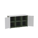 Ver imagem 5 de Armário Credenza 2 Portas Pivotante P25 Verde/Salvia/Cinza