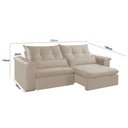 Ver imagem 2 de Sofá 290cm Braço 25cm Retrátil e Reclinável Exclusive Meu Sofá Online