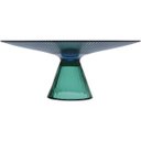 Ver imagem 2 de BERETTA CENTRO MESA 14x33x33cm VIDRO AZUL COM PÉ