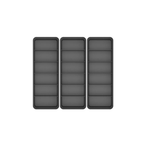 Kit de Colmeia Organizadora de Gavetas ou 3 Peças Linha Logic - Chumbo