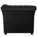 Ver imagem 4 de Sofá Recamier Divã Chesterfield 200cm Sofia Suede Preto Capitonê- Mabe Magazine