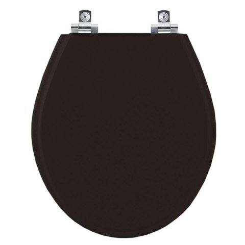 Assento Sanitário com Amortecedor Studio Ébano (preto) para Vaso Deca