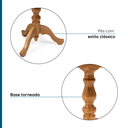 Ver mais imagens de Mesa Lateral Redonda Madeira Maciça Aconchego Artemobili