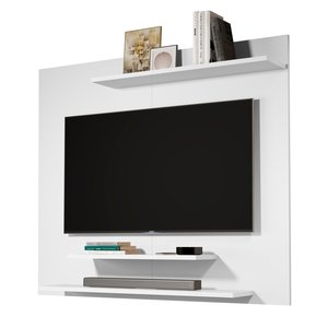 Painel Dubai Branco para Tv até 40 Polegadas 3 Prateleiras Sala Quarto