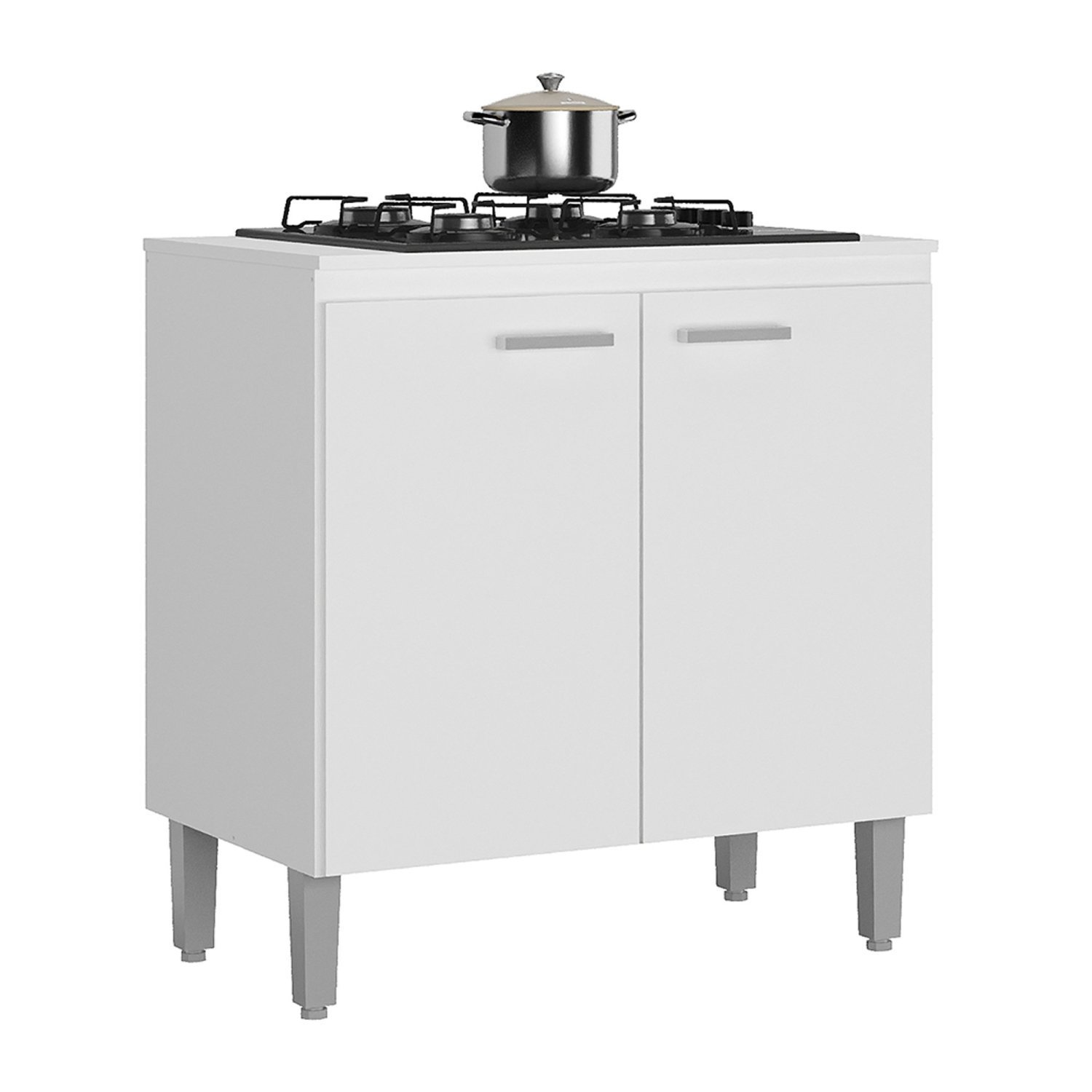 Balcão para Cooktop 4 Bocas 2 Portas Vedere MadeiraMadeira