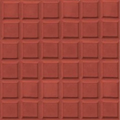 Piso 36 Dados Vermelho 30x30cm Amarrado com 5 Peças 0,45m² - Artesanal Piso 30x30 36dados Vermelh Am
