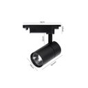 Ver imagem 2 de Spot para Trilho MBLED Nordecor Dora 10W 3000K Preto