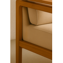 Ver imagem 2 de Kit 2 Poltronas Yasmin para Sala de Estar ou Varanda Gourmet Decorativa Estofada em Veludo:cru