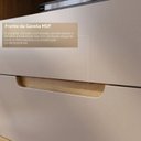 Ver mais imagens de Rack para TV até 70 Polegadas MDF com Laterais Curvas 180cm Pés em Madeira Maciça