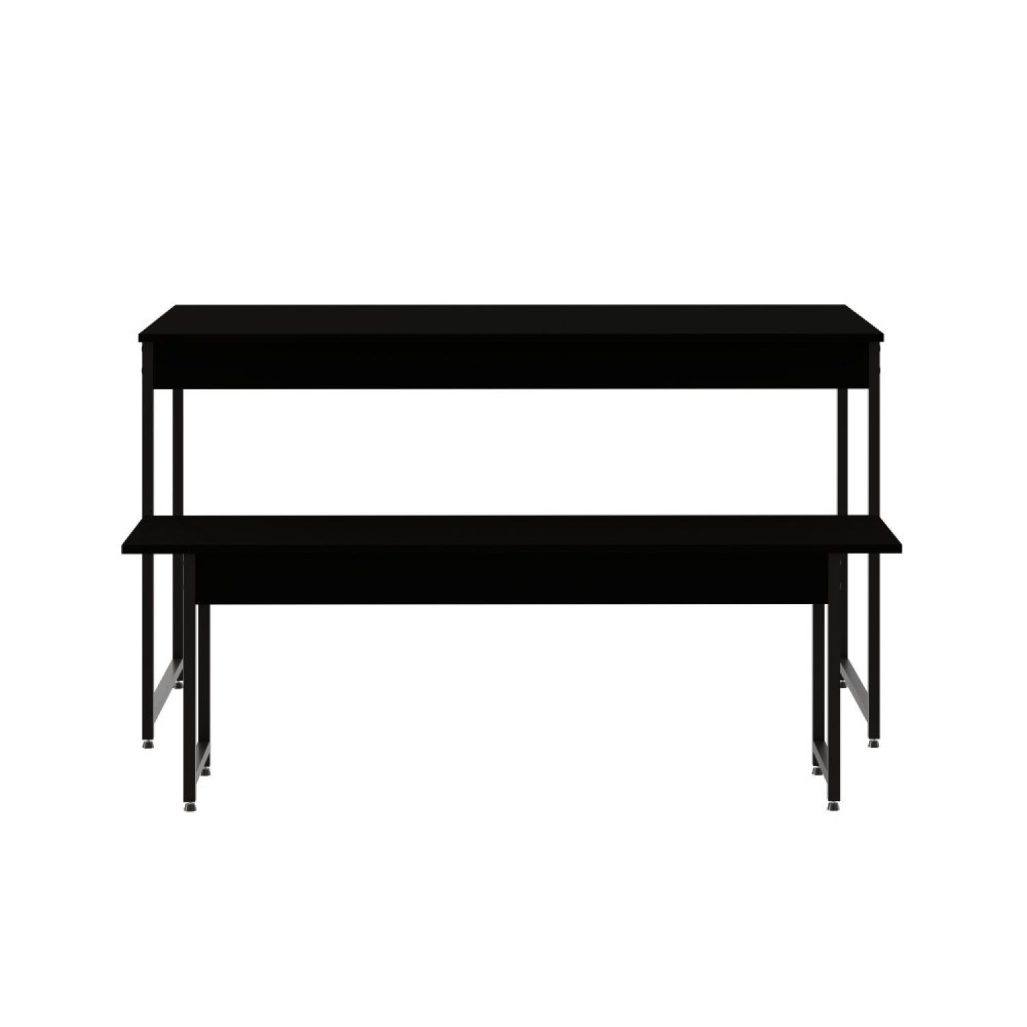 Conjunto Mesa de Jantar com 1 Banco Estilo Industrial Active Yescasa - 3