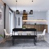 Conjunto Mesa de Jantar com 1 Banco Estilo Industrial Active Yescasa - 5