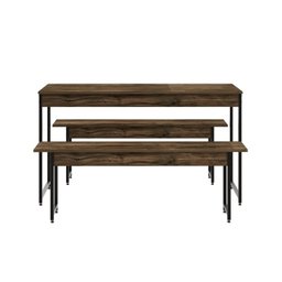 Conjunto Mesa de Jantar com 2 Bancos Estilo Industrial Active Yescasa - 3