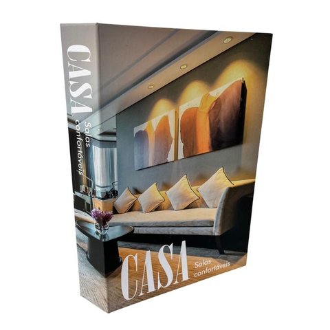 Decoração sala quarto livro caixa fake casa moderno decor