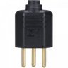 Plugue Desmontável 2P+T 180º 10A Pld1-3 Preto Margirius - Pct / 32 - 1