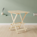 Ver imagem 1 de Mesa Dobrável em Madeira Maciça Espresso Móveis Bege
