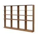 Ver imagem 6 de Guarda-Roupas Closet Modulado Alasca 240cm 4 Peças com 12 Prateleiras Freijó Carraro