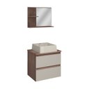 Ver mais imagens de Gaam Imperial 500 Conjunto Gabinete Banheiro Suspenso com Cuba Duratec e Espelho