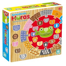 Jogo Aprendendo As Horas 13 Peças - Nig Brinquedos - 1