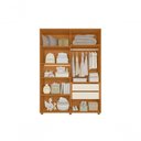 Ver imagem 2 de Guarda Roupa Infantil Vittoria 4 Portas de Bater 2 Gavetas MDP Cinamomo Off White 150cm Vittoria