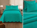 Ver imagem 3 de Jogo de Colcha Ultrassonic Urban Casal 220x240cm - Verde Petróleo