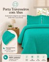 Ver imagem 4 de Jogo de Colcha Ultrassonic Urban Casal 220x240cm - Verde Petróleo