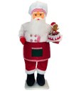 Ver imagem 1 de Boneco Natalino Papai Noel Confeiteiro Chefe de Cozinha 90cm