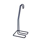 Ver imagem 2 de Porta Rolo Simples Preto para Barra e Bancada 120x295x120mm